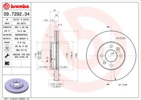 BREMBO 09729234 - DISCO DE FRENO