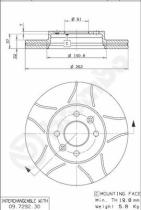 BREMBO 09729277 - DISCO FRENO BREMBO MAX