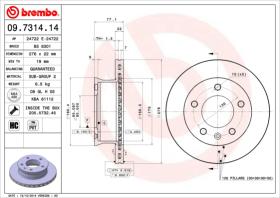 BREMBO 09731414 - DISCO DE FRENO