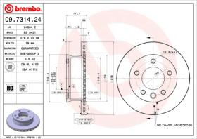 BREMBO 09731424 - DISCO DE FRENO