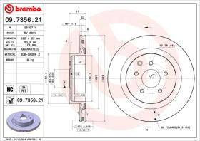 BREMBO 09735621 - DISCO DE FRENO