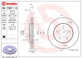 BREMBO 09736714 - DISCO DE FRENO