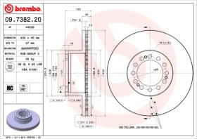 BREMBO 09738220 - DISCO MAN F 90(89-95)F