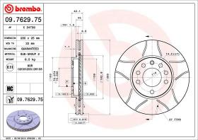 BREMBO 09762975 - DISCO FRENO BREMBO MAX