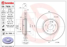 BREMBO 09780811 - DISCO DE FRENO