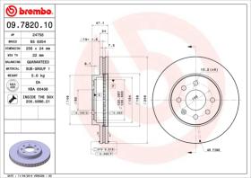 BREMBO 09782010 - DISCO DE FRENO