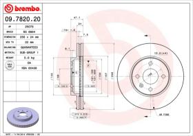 BREMBO 09782020 - DISCO DE FRENO