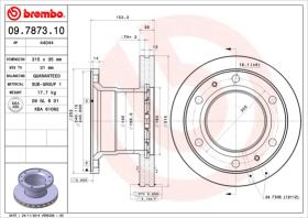 BREMBO 09787310 - DISCO IVECO 315()F