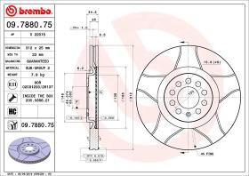 BREMBO 09788075 - DISCO FRENO BREMBO MAX