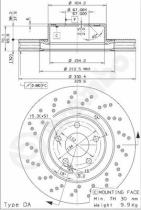 BREMBO 09796011 - DISCO DE FRENO