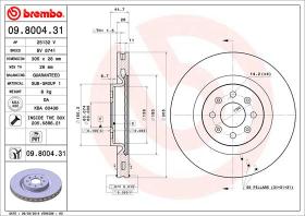 BREMBO 09800431 - DISCO DE FRENO