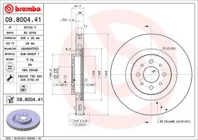 BREMBO 09800441 - DISCO DE FRENO