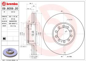 BREMBO 09805920 - DISCO RENAULT MAGNUM E.TECK