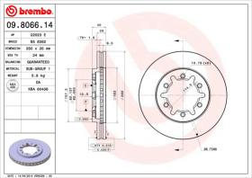 BREMBO 09806614 - DISCO DE FRENO