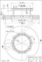 BREMBO 09806710 - RENAULT V.I.BUS R312