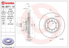 BREMBO 09807110 - DISCO DE FRENO