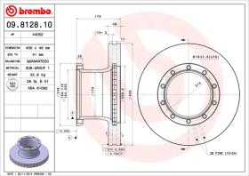 BREMBO 09812810 - DISCO KÄSSBOHRER SETRA/EVOBUS S200<