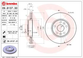 BREMBO 09813730 - DISCO DE FRENO