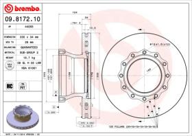 BREMBO 09817210 - DISCO MAN L2000(96->)R