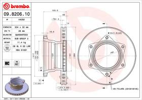 BREMBO 09820610 - DISCO MERCEDES-BENZ VARIO 512D/612D