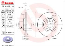 BREMBO 09830310 - DISCO DE FRENO