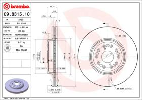 BREMBO 09831510 - DISCO DE FRENO