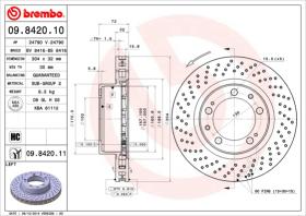 BREMBO 09842010 - DISCO DE FRENO