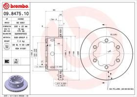 BREMBO 09847510 - DISCO DE FRENO