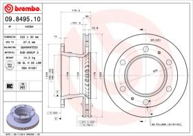 BREMBO 09849510 - DISCO NISSAN ATLEON 165 TK-95()F