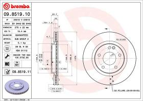 BREMBO 09851910 - DISCO DE FRENO