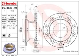 BREMBO 09852610 - DISCO SMB AXLE 22,5"()