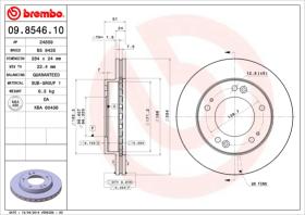 BREMBO 09854610 - DISCO DE FRENO