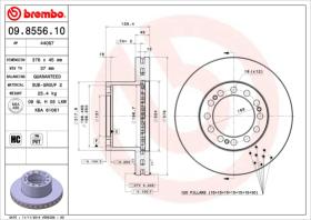 BREMBO 09855610 - DISCO SAF(SAUER ACHSEN)AXLE SK RB 9