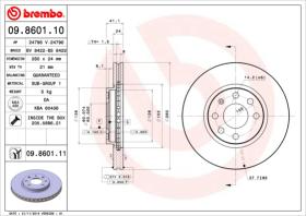 BREMBO 09860110 - DISCO DE FRENO