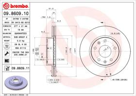 BREMBO 09860910 - DISCO DE FRENO