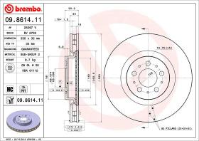 BREMBO 09861411 - DISCO DE FRENO