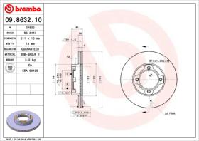 BREMBO 09863210 - DISCO DE FRENO