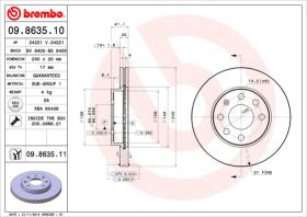 BREMBO 09863510 - DISCO DE FRENO