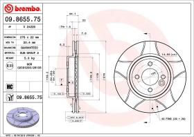 BREMBO 09865575 - DISCO FRENO BREMBO MAX