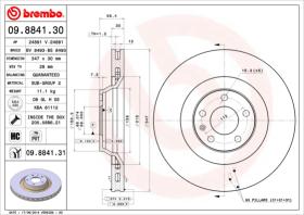 BREMBO 09884130 - DISCO DE FRENO