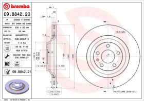 BREMBO 09884220 - DISCO DE FRENO