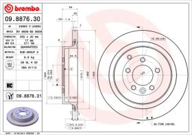 BREMBO 09887630 - DISCO DE FRENO