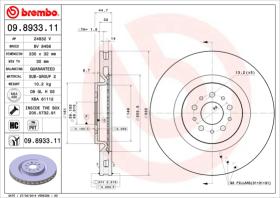 BREMBO 09893311 - DISCO DE FRENO