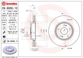 BREMBO 09893610 - DISCO DE FRENO