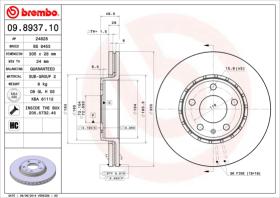 BREMBO 09893710 - DISCO DE FRENO