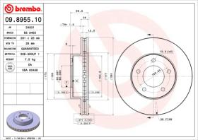 BREMBO 09895510 - DISCO DE FRENO