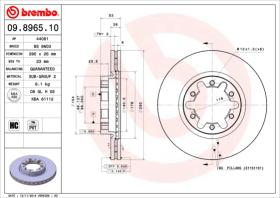 BREMBO 09896510 - DISCO DE FRENO