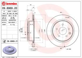 BREMBO 09896920 - DISCO DE FRENO