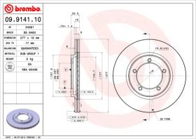 BREMBO 09914110 - DISCO DE FRENO