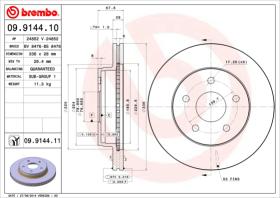 BREMBO 09914410 - DISCO DE FRENO